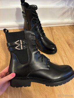 Černé kotníkové boty 39 - 2