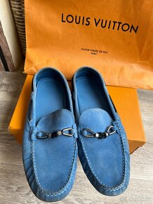 Louis Vuitton pánské modré mokasiny, originál - 2
