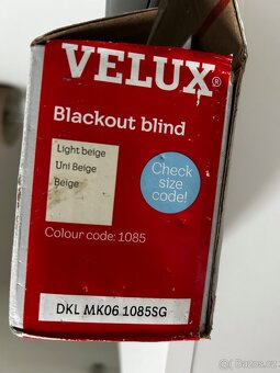 Zcela zatemňující roleta Velux DKL MK06 - béžová - 2
