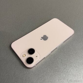 iPhone 13 mini 128GB růžový, pěkný stav, 12 měsíců záruka - 2