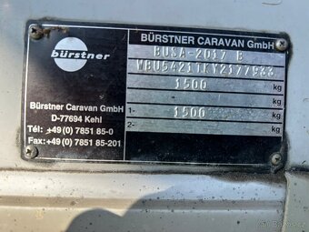Prodám karavan BURSTNER ventana 540 TK - 2