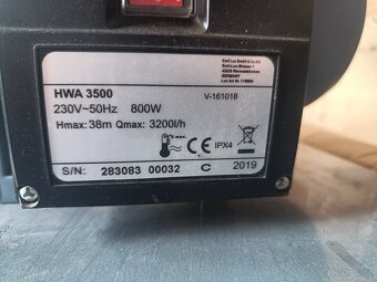 Automatická domácí vodárna 800 W HWA 3500 - 2