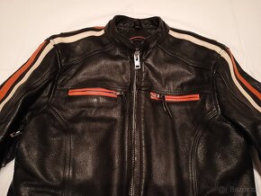 dámská kožená moto bunda - 2