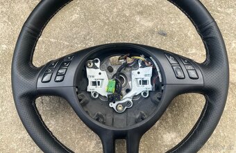 Volant bmw e46 tříramenný s multifunkcemi PĚKNÝ STAV - 2