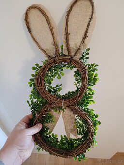 Velikonoční věnec Zajíc, výška 50cm - 2