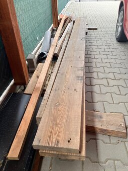 Na prodej: Masivní staré dřevěné fošny/prkna (9 kusů) - 2