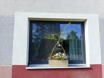 Antracit okna plast - 2