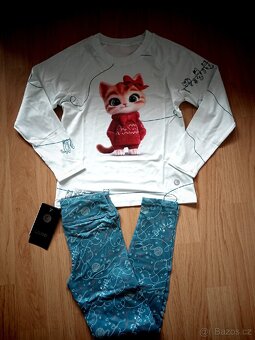 Divci dlouhé pyžamko Tabby - 2