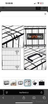 Klec pro psy Feandrea, XL, skládací, se 2 dvířky - 2