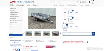 Prodám přívěsný vozík STEMA SHP 750kg - 2