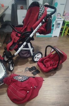 Kombinovaný kočárek 3v1 (vajíčko, hluboký, golf) - 2