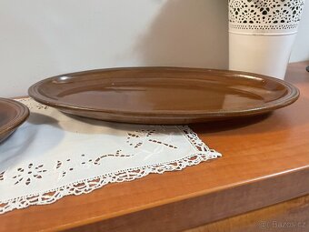 TALÍŘ oválný/kermaika/vel. 38x21,5 cm/2 ks - 2