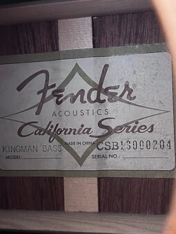 Fender Kingman bass - 2