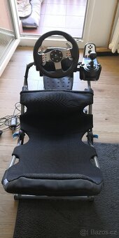 závodní sedacka s volantem G27 - 2