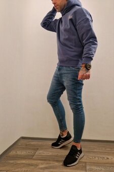 Modrá mikina Siksilk - 2