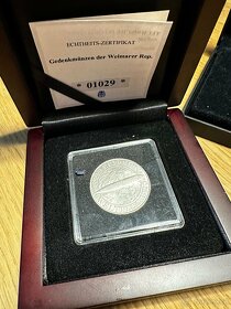 4 stříbrné zajímavé mince s certifikáty - 2