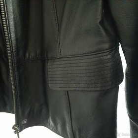Černá dámská kožená bunda NEXT velikost 42 - 2
