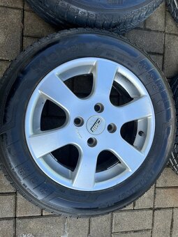 4x alu disky 4x108 R15, letní pneu 80% - 2