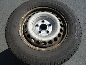 4ks ocel. disků "VW T5" + zimní pneu 16C" - 2