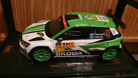 Škoda Fabia R5 1:18 rally Kalle Rovanpera tovarni asfalt ver - 2