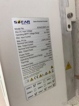 FVE střídač SOFAR 3300 TL-G3 - 2