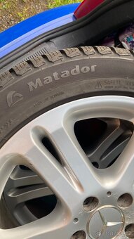Alu kola mercedes benz vel17 zimni 245/45 matador pneu 8mm - 2