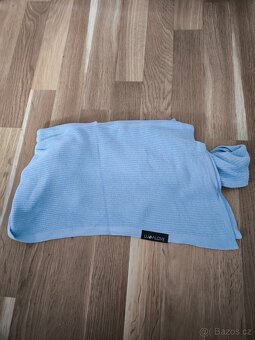 Velká bambusová dečka LULLALOVE Baby Blue Modrá - 2