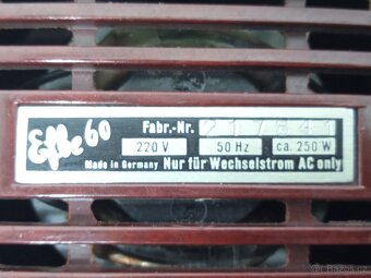 Retro Bakelitový Fén Elbe 60 - Top Stav - 2