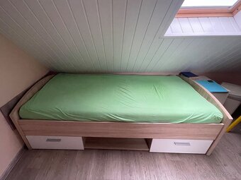 2x Postel 200 cm x 90 cm - 2
