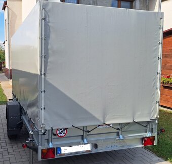 Prodám Sklopný nákladní vozík 1500 kg s plachtou, možnost od - 2