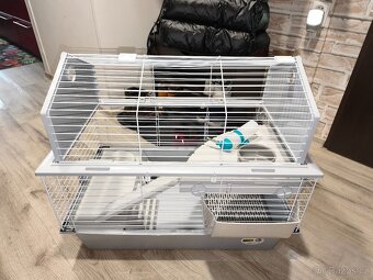 Klec Ferplast BARN 80, TOP stav, příslušenství - 2