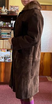 Damsky kozich velur brousena kuze - 2