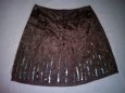 Hnědá sukně s flitry zn. Motivi - 2
