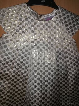 Zlaté sváteční šatičky vel.86 - 2