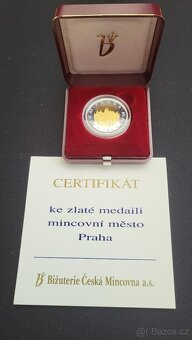 Medaile 1997 - Motiv 50 Kč - PROOF, Mincovní město Praha - 2