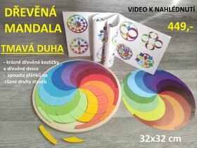 Dřevěná mandala- vkládačka - 2