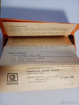 Sada plochých vrtáků do dřeva Narex - 2