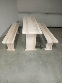 Zahradní lavice a stůl - 2