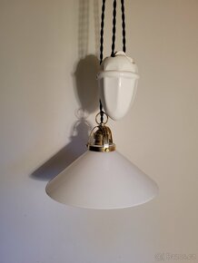 porcelánová stahovačka, stahovací lustr. až 4 ks - 2