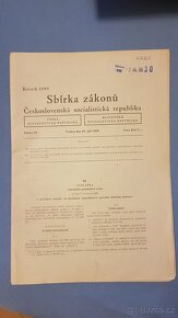 Sbírka zákonů č. 99 a 100 ČSSR z roku 1989 - 2