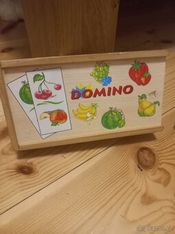 Dřevěné domino zn. Woody - ovoce - 2