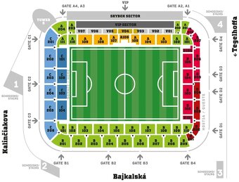 Lístky na futbal, BA, 1/2 finále, A100, Anglicko - Holandsko - 2