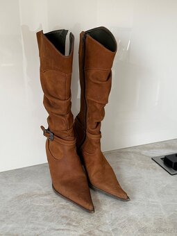 Kožené vysoké 37 - 2