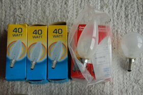 Žárovky patice E14, R80, GU4, cena dohodou - 2