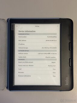 Čtečka knih Kobo Libra 2 32GB černá + obal - 2