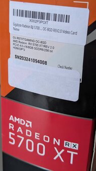 Gigabyte AMD Radeon RX 5700 XT Gaming OC Edition 8GB #NOVÁ - 2