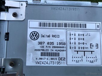 Originál radio VW Sharan 2009 - 2