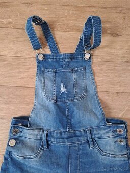 Laclové kalhoty DENIM vel. 146/152 - 2
