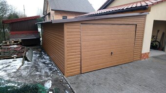 Plechová garáž 4x4m - 2