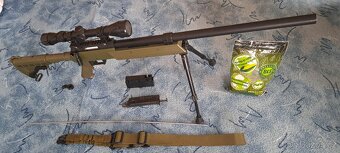 Airsoft set odstřelovací puška a pistole - 2